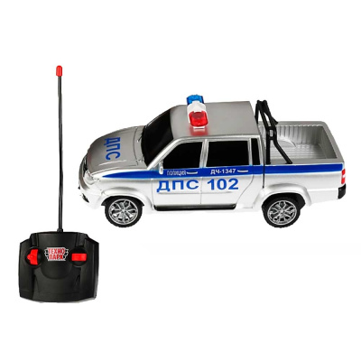 Машинка на радиоуправлении UAZ Pickup Полиция Технопарк PICKUP-20L-POL-GY